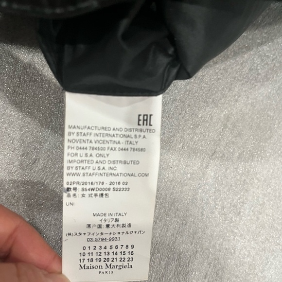 MM6 Maison Martin Margiela Black Mesh Carryall Japanese tote bag - Picture 9 of 9